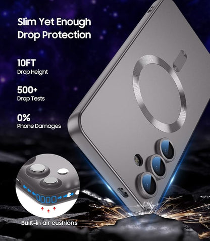Magnetic for Samsung Galaxy S24 Case Slim Soft Silicone Bumper Shockproof - Image 5