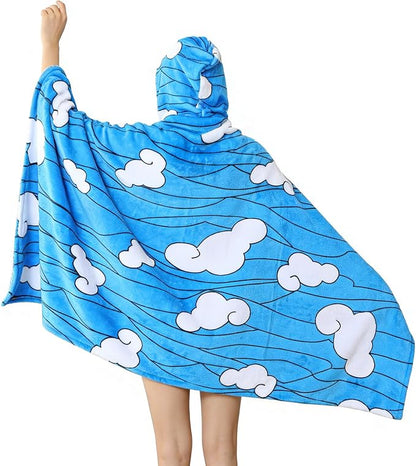 Juejuezi Hooded Wearable Blanket Hoodie Throw Blanket Cloak Cosplay Costume - Image 3