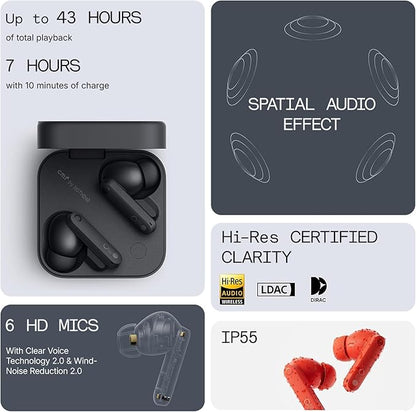 CMF Buds Pro 2 Hybrid 50db Noise Cancelling Earbuds, Hi-Res Audio - Image 6