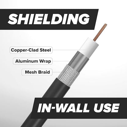 THE CIMPLE CO - RG6 Coaxial Cable 10 FT - RG6 Coax Cable - Image 4