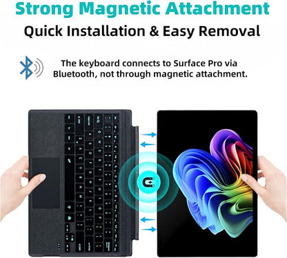 Keyboard for Microsoft Surface Pro Copilot+ / Pro 11 / Pro 10 / Pro 9 / Pro 8 / - Image 3