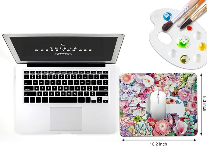 JIKIOU 3 Pack Mouse Pad with Stitched Edge, Comfortable Mouse Pads with - Image 3