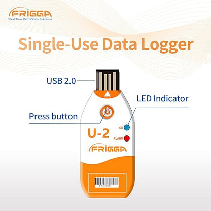 Frigga 10 Pack 100 Days USB Temperature Data Logger Single Use Temperature - Image 6