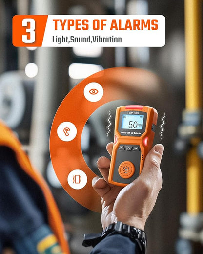 TopTes Guard-533 Portable Carbon Monoxide Detector, CO Detector - Image 2