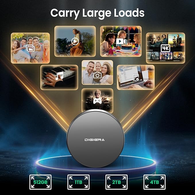 DIGIERA 1TB Magnetic Portable SSD, External Solid State Drives - Image 6