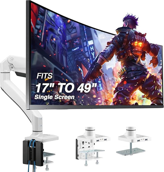 AVLT Single 17"-49" Super Ultrawide Monitor Arm by AVLT-USA