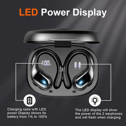 Ltinist Wireless Earbud, 75H Battery Over Ear Headphones - Image 4