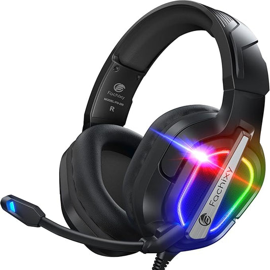 FC200 PC Gaming Headset for PS4, Xbox One, Noise Canceling Headphones by FachixyUS