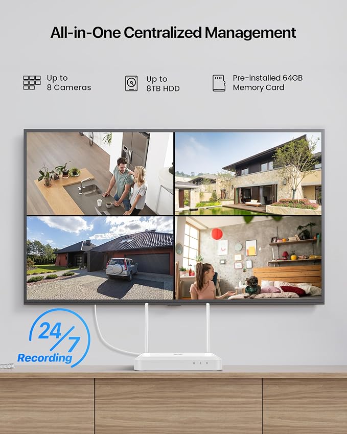 ZOSI 8 Channel 3K Wi-Fi 6 Security Camera System - Image 2