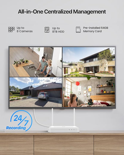 ZOSI 8 Channel 3K Wi-Fi 6 Security Camera System - Image 2