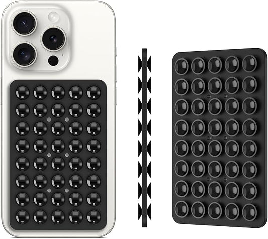 2PACK Silicone Double Sided Suction Phone Case Mount, Detachable Hands Free & - Image 2