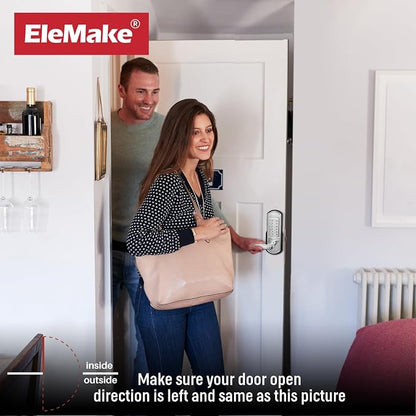 Left Handed Keyless Door Lock, Mechanical Keypad Door Lock - Image 8