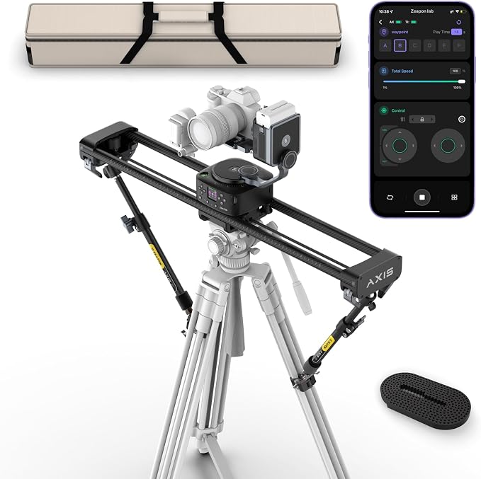 ZEAPON AXIS 80 Pro AXIS Multi-axis Motorized Camera Slider, Pan Heads - Image 2