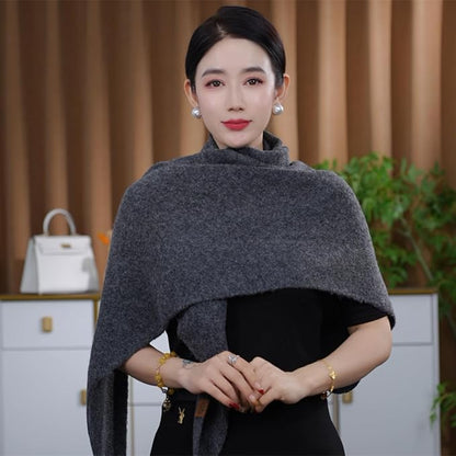 Shawls Wraps Women Triangle Sweater Scarf Warm Wool Blend Pashmina Cape Cold - Image 3