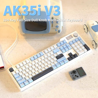 AJAZZ AK35I V3 104-Key Full Size Wired Gasket Mount Gaming Keyboard - Image 3