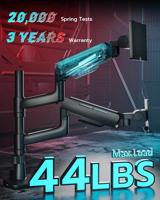 Vertical Dual Monitor Mount for 17-49 Inch Ultrawide Heavy Duty Curved Screen - Image 2