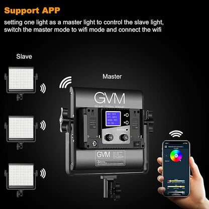 GVM RGB LED Video Light, 800D Studio Light - Image 6
