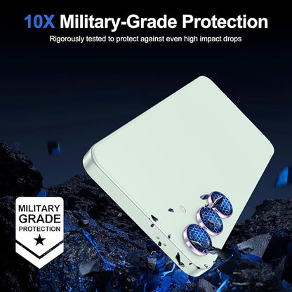 for Samsung Galaxy S25 Camera Lens Protector, Individual Metal Ring Tempered - Image 5
