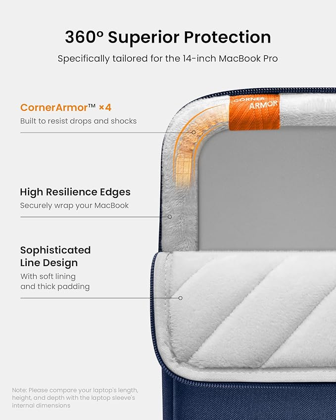 tomtoc 360 Protective Laptop Sleeve - Image 4