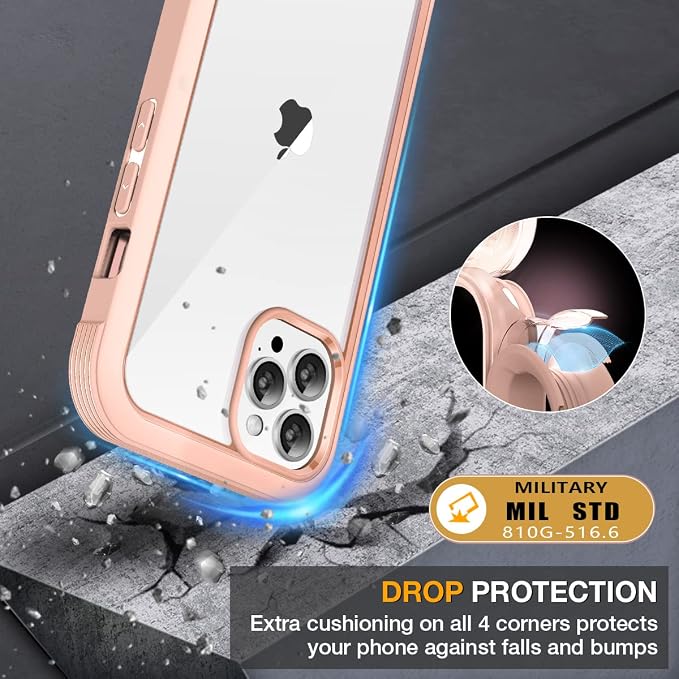 Miracase Glass Case for iPhone 13 Pro Max 6.7 inch, Upgrade Full-Body Clear - Image 5