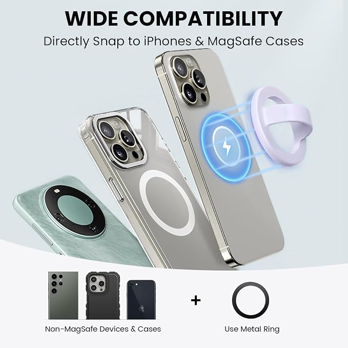 Magnetic Silicone Ring Grip Phone Holder, Loop Grip Phone Holder, Magnetic - Image 4