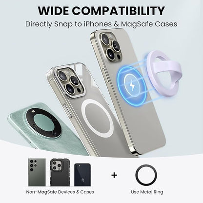 Magnetic Silicone Ring Grip Phone Holder, Loop Grip Phone Holder, Magnetic - Image 4