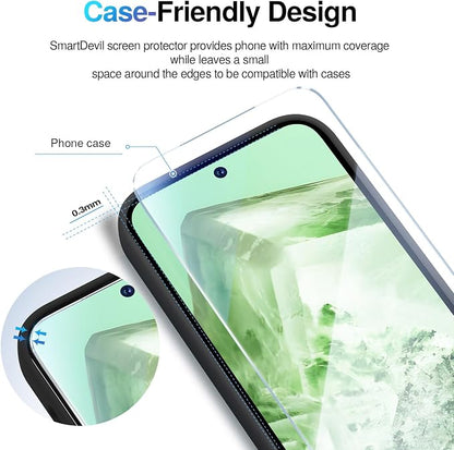 SMARTDEVIL [3+3 Pack for Google Pixel 8 Screen Protector - Image 7