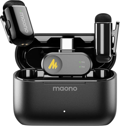 MAONO Wave T1 Mini Wireless Lavalier Microphone by MAONO