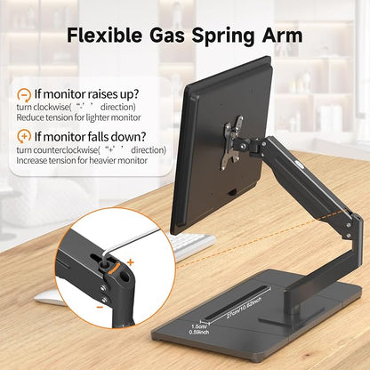 suptek Single Monitor Mount Gas Spring Arm Mount - Image 7
