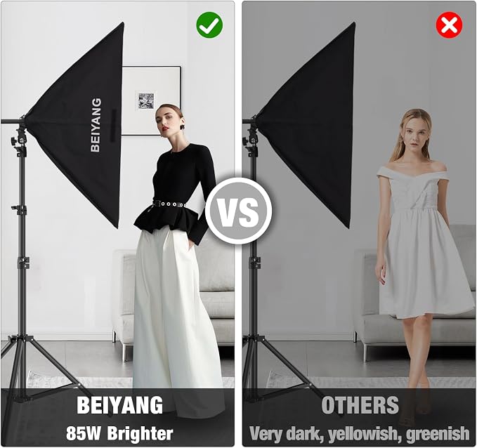BEIYANG Softbox Lighting Kit, 2x20''x28'' Photography Soft Box - Image 8