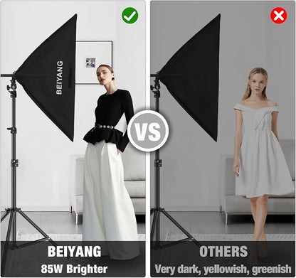 BEIYANG Softbox Lighting Kit, 2x20''x28'' Photography Soft Box - Image 8