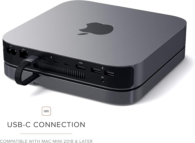 Satechi USB C Hub, Type-C Aluminum Stand & Hub, USB-C Data Port, Micro/SD Card - Image 4