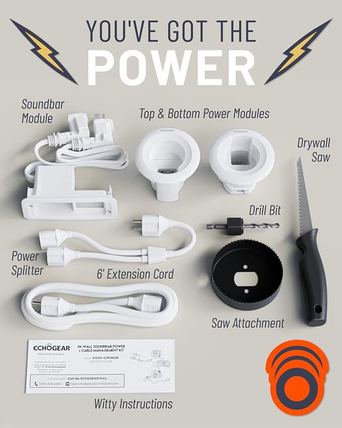 ECHOGEAR in Wall Cable Management Kit - Image 9