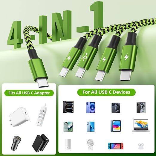USB C Splitter Multi Charging Cable - Image 2