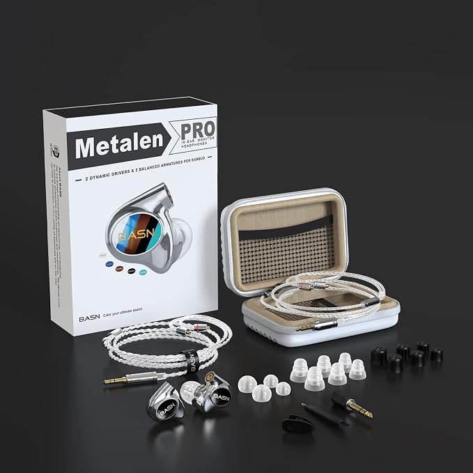 BASN Metalen PRO 4 Drivers in-Ear Monitors Headphones - Image 6