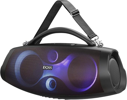 DOSS Extreme Boom Pro D200 240W Peak Outdoor Speaker, Punchy Bass, 26H Playtime by DOSS