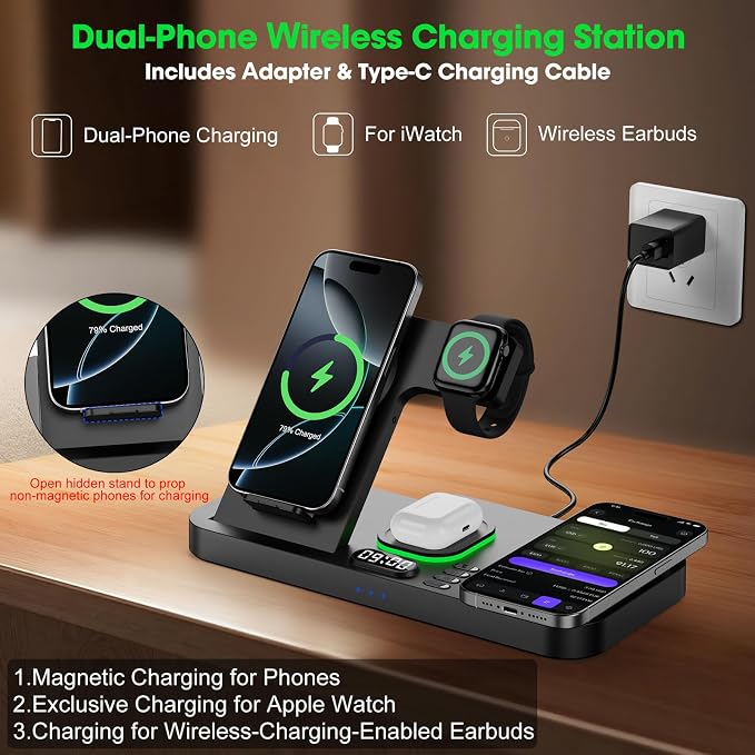 Dual Phone Wireless Charging Station - Image 3