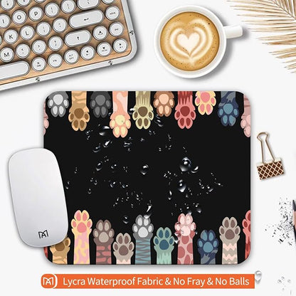 Square Mouse Pad Cute Cat Claw, Personalized Premium-Textured Custom Mouse Mat - Image 3