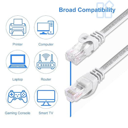 CAT 6 50 FT Ethernet Cable, Indoor High-Speed 10Gbps Snagless Long CAT6 50 Foot - Image 7