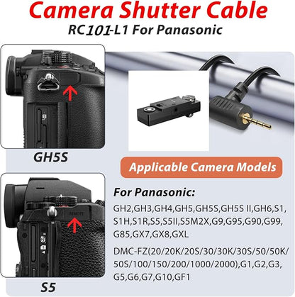 for GH Cameras Shutter Wire Remote Control RC101-L1 T0 GH5S S5 S5M2X S5II GH4 - Image 8