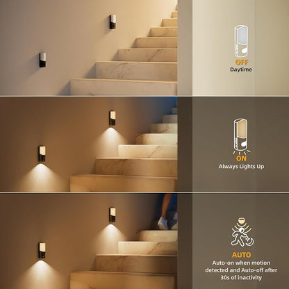 Lyridz Motion Sensor Wall Sconce, Up & Down Dual Beam Rechargeable Night Light - Image 7
