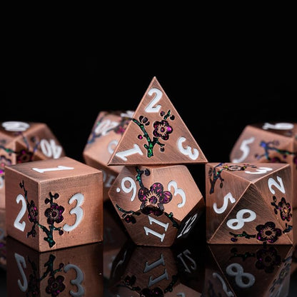 Purple & Red DND Metal Dice, Pathfinder - Image 5