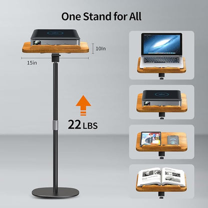 NAMON Floor Book Stand for Reading, 100% Solid Wood, Height Adjustable from - Image 3
