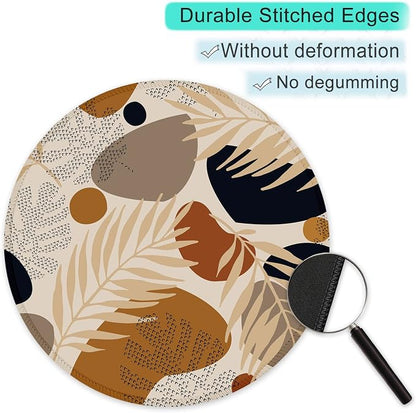 ITNRSIIET Round Mouse Pad with Stitched Edge Premium-Textured Waterproof - Image 5