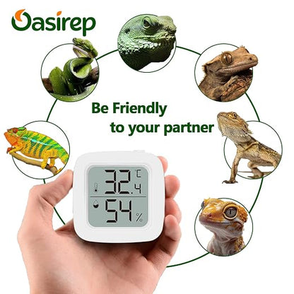 2-Pack Reptile Thermometer and Hygrometer – LCD Digital Temp & Humidity Monitor - Image 7
