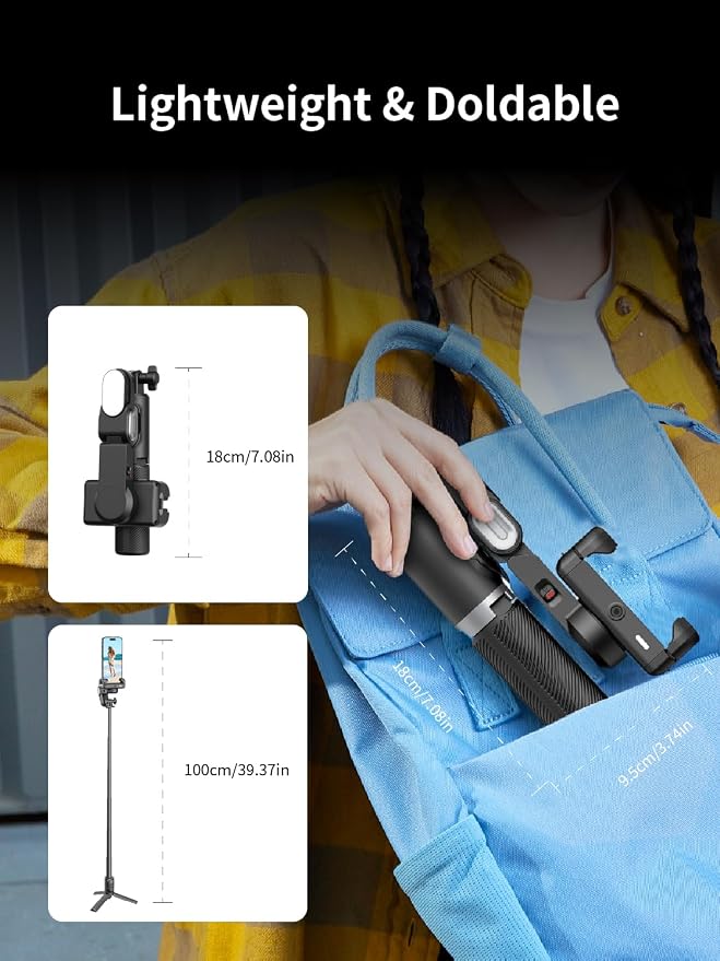 Gimbal Stabilizer for Smartphone, 4 in 1 Phone Gimbal w/360° Rotation for - Image 8