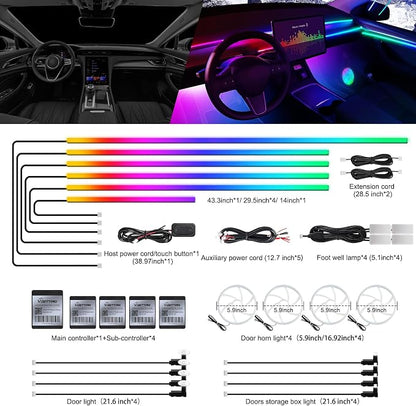 Dreamcolor Acrylic Interior Car LED Strip Light - Image 2