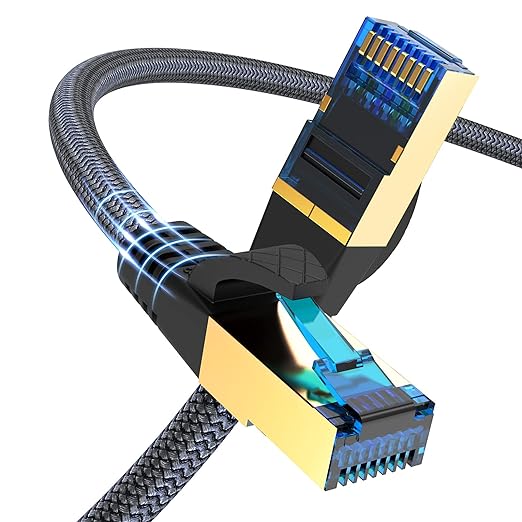 Cat 8 Ethernet Cable 6 ft, High Speed Gaming & Gigabit Ethernet, Heavy Duty by Ciwoda