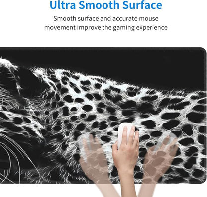 Black and White Gaming Mouse Pad 31.5 x 11.8 Inch Extended Large Mouse Pad - Image 8