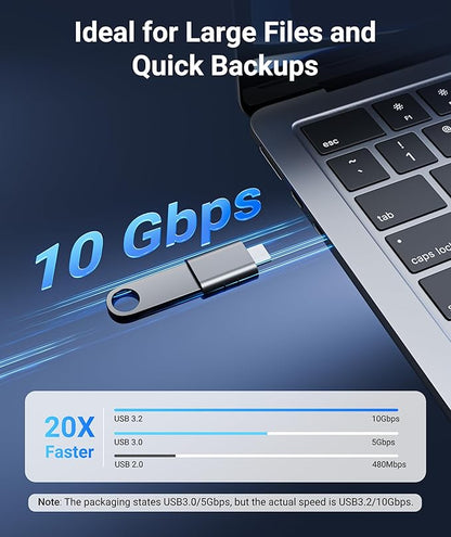Syntech USB C to USB Adapter Pack of 2, USB 3.0 Female to Thunderbolt 4/3 - Image 3